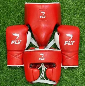 Kit de Entrenamiento de Boxeo Fly SuperLace |   Guantes de Boxeo de Cuero Genuino con Protector de Mejillas, Protector de Cabeza y Protector de Ingle | - Product Image 5