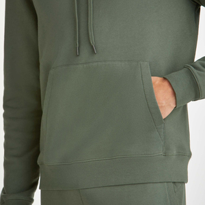 Sweat à capuche pour homme en coton de bambou, sweat-shirt à capuche en jersey biologique, sweats à capuche pour homme personnalisés, streetwear en gros - Product Image 3