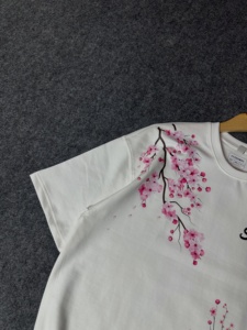 Camiseta de Algodón Grueso Personalizada para Mujer, 240 g/m², Hombros Caídos, Estampado Digital/Serigrafía, Estilo Casual Urbano - Product Image 4