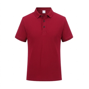 Polo brodé avec logo, polo uni, polo de golf à manches courtes, polo en tissu tissé - Product Image 4