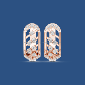 Whitelift Jewels Boucles d'oreilles disque martelé plaqué or rose 14 carats - Product Image 1