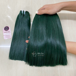 Volumen de búsqueda más alto Premium Alta calidad Tendencia Color Espejo Hueso Recto Frontal Peluca Cabello Natural Extensiones de cabello humano - Product Image 4