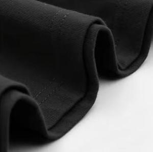 Camiseta Casual de Algodón 100% Transpirable para Hombre, Cuello Redondo, Manga Corta, Corte Regular, Color Negro Liso - Product Image 5