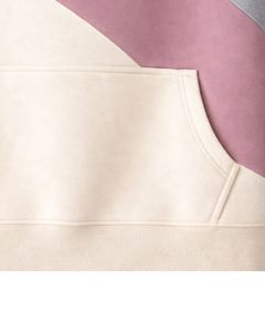 เสื้อฮู้ดดี้แขนสั้นสีเทาอมม่วงแบบคัสตอมสำหรับผู้ชาย ผ้าฝ้ายฟลีซ สไตล์ลำลอง สตรีทแวร์ มีกระเป๋าจิงโจ้ - Product Image 4