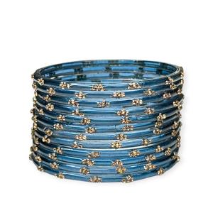 Ensemble de bracelets élégants en forme de goutte de pluie, cristal, strass, imitation perle, bijoux de mariage, tendance, luxe indien pakistanais - Product Image 2