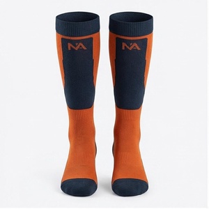 <b>Knee</b> <b>High</b> Basketball <b>Socks</b> Orange Navy Blue Breathable Knitted for Adults Summer Sport Wear - Product Image 1