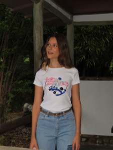 เสื้อสายเดี่ยวผ้าซาตินคอตตอนแบบยั่งยืนรักษ์โลก แต่งลูกปัดวิบวับลายหัวใจ เซ็กซี่ โชว์สัดส่วน ความยาวสั้น เหมาะสำหรับผู้หญิง - Product Image 3