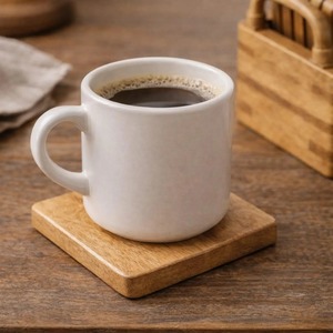 Premium Wooden <b>Square</b> Coaster <b>Set</b> Heat Resistant Drink Coasters for Home Office and Kitchen At Best Price - Product Image 5