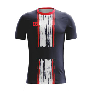 เสื้อฟุตบอลโพลีเอสเตอร์ระบายอากาศได้ดี แบบสั่งทำพิเศษ ลดราคาพิเศษ ไซส์ใหญ่ ยูนิเซ็กซ์ คุณภาพสูง สไตล์ย้อนยุค แขนสั้น - Product Image 5