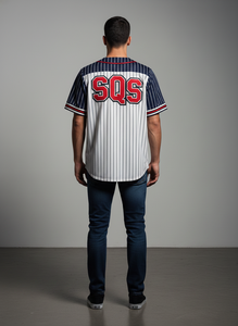 Wholesale Men's Adult <b>Baseball</b> Jersey Custom Silk Screen Printed 100% Polyester Moisture Wicking Breathable V-neck Stitched - Product Image 2