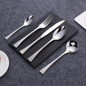 Ensemble de couverts pour restaurants, qualité supérieure, acier inoxydable doré, cuillère, couteau et fourchette, ensemble de couverts dorés - Product Image 5