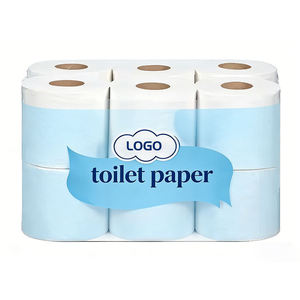 Papier toilette de luxe en pâte de bois, 2 plis, rouleau de papier toilette de bureau, fournisseur et fabricant de papier hygiénique de haute qualité - Product Image 3