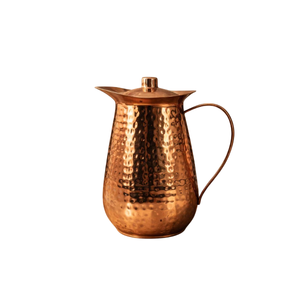Pichet à eau vintage en cuivre avec poignée en laiton, gravé à la main, pour la maison, les mariages et les hôtels - Product Image 5