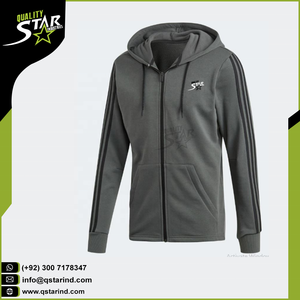 Sweat à capuche unisexe avec Logo personnalisé blanc, tissu personnalisé bon marché, coton et polyester, polyester, éponge française, Logo personnalisé - Product Image 2