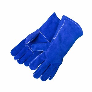 Gants de soudure en cuir de vachette pleine fleur, protection des mains, résistance à la chaleur, pour la lutte contre les incendies et le barbecue, vente en gros - Product Image 3