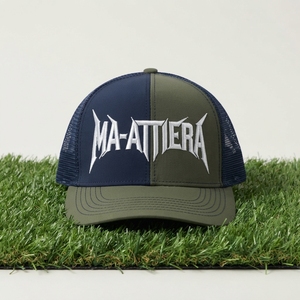 Men's <b>Navy</b> Green Trucker <b>Cap</b> Custom Embroidered Logo Mesh Back <b>Baseball</b> Hat Adjustable Outdoor Streetwear - Product Image 5
