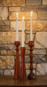 Rustic Luxury Acacia Wood <b>Candle</b> Stand 8 Inch Handmade Wooden <b>Candle</b> <b>Holder</b> for Home Table Decor Decorative Homeware - Product Image 3