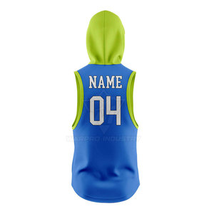 Nuevo y Elegante Uniforme Personalizado 7V7, Tejido de Malla 100% Poliéster, Transpirable, Elástico y que Absorbe la Humedad, Sin Mangas y con Capucha - Product Image 4