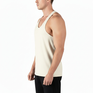 <b>Mens</b> Fitness <b>Singlet</b> Tank Top Sleeveless Workout Vest Quick Dry Breathable Training Shirt Muscle Fit Gym Wear <b>Running</b> Exercise - Product Image 2