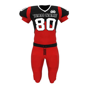 ชุดยูนิฟอร์มอเมริกันฟุตบอลแบบสั่งทำคุณภาพสูง ดีไซน์พิเศษ แห้งเร็ว ระบายอากาศได้ดี สำหรับขายออนไลน์ - Product Image 1