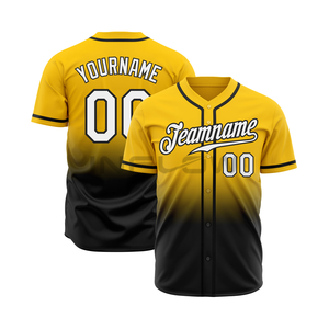 Maillot de baseball brodé personnalisé, uniforme d'équipe personnalisé, impression sur maillot de baseball 100% polyester par sublimation - Product Image 3