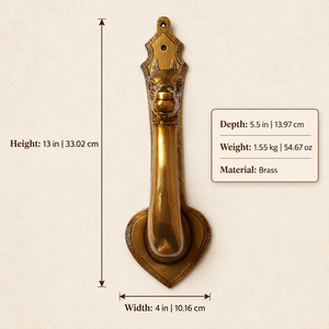 SHUBHAM Handcrafted Solid Brass Camel Head Towel Hanger Antique Finish Wall Mounted Decorative <b>Bathroom</b> <b>Accessory</b> - Product Image 6