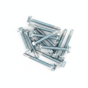 Premium Carbon Steel Hex Washer Head Self-Drilling <b>Screws</b> (Metric/Inch) Zinc Coated Class 8 Heavy Duty Corrosion Resistant - Product Image 1