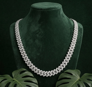 Cadena de Oro 10K con Diamantes Cultivados en Laboratorio, Certificación IGI, 6MM 16MM, 14 Pulgadas 30 Pulgadas, Collar de Hombre Moderno Estilo Hip Hop Iced Out - Product Image 1