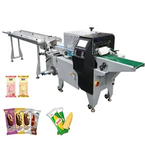 Automatic Horizontal Pouch Cake Popsicle Wrapping Packaging Machine Dried Mango Bag Packing Machine
