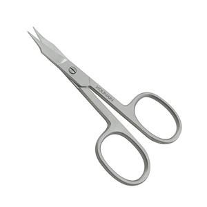 KOUNAIN Professional 420 Stainless Steel Manicure Scissors 9cm Sharp Cutting Ability Curved Cuticle & <b>Facial</b> <b>Hair</b> <b>Remover</b> - Product Image 4