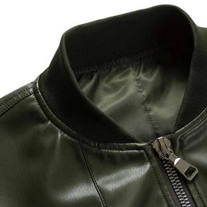 New Design <b>Men's</b> Genuine Leather Streetwear <b>Jacket</b> with <b>Sherpa</b> Lining and Fur Trim-Winter Fashion - Product Image 3