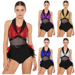Vêtements de danse latine pour femmes en gros : Justaucorps, combinaisons et tenues de performance pour Rumba, Cha-Cha et Jazz - Product Image 1