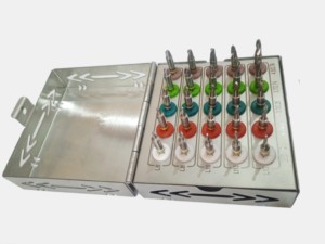 Kit de 25 forets coniques pour implants dentaires avec embouts, instruments manuels en acier inoxydable, certifiés CE, garantie 5 ans, chirurgical - Product Image 4