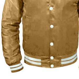 Hot Selling Outdoor Fashion Varsity Style <b>Canvas</b> <b>Jackets</b> Men High Quality Waterproof Breathable Stand Front Button Decoration - Product Image 3