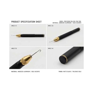 Hair extension Loop Tool stainless steel black finish - Product Image 1