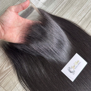 Vente en gros Top Grade Frontal vietnamien 13x6 HD Dentelle Droite Naturelle Super Double Dessiné 100% Vierge Cuticule Aligné Cheveux Humains - Product Image 1