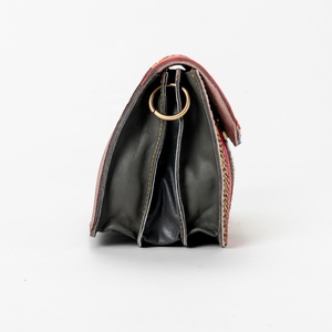 Large Capacity Casual Fashionable malty color Genuine Cowhide Leather Crossbody <b>Shoulder</b> Bag Patchwork Design Single <b>Strap</b> - Product Image 4