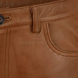 Pantalones de cuero lavados para hombre, ligeros, los más vendidos, para venta en línea, ropa informal, pantalones de hombre de primera calidad - Product Image 4