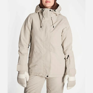 Veste de ski unisexe personnalisable, chauffante, imperméable, Polartec, fermeture éclair, respirante, chaude, softshell, à capuche, pour adultes, hiver, snowboard - Product Image 4