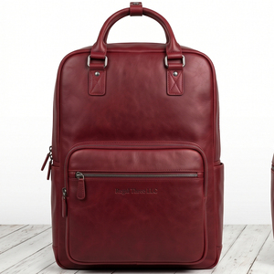 Fashion Wear Leather Laptop <b>Backpack</b> With Zipper Closure 20-39Litre Unisex Softback Handle Shoulder Laptop Straps Bags - Product Image 6