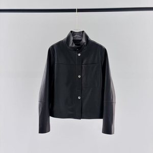 เสื้อแจ็คเก็ตมอเตอร์ไซค์หนัง PU แฟชั่นใหม่สำหรับผู้หญิง กันลม กันน้ำ เป็นมิตรกับสิ่งแวดล้อม แห้งเร็ว ซับในขนสัตว์ ผิวสัมผัสแบบวอชดี้ - Product Image 2