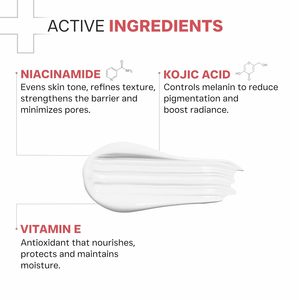 DERMATOUCH Nettoyant visage éclaircissant et unifiant le teint avec de la niacinamide, de la vitamine E et de l'acide kojique |   Pour les taches brunes, la pigmentation et les taches sombres |   150 g - Product Image 2