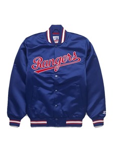 Chaqueta HOMAGE X Starter Rangers para Hombre, Chaqueta Varsity Premium de Béisbol, Chaqueta Bomber con Logotipo Personalizado, Estilo Urbano - Product Image 1
