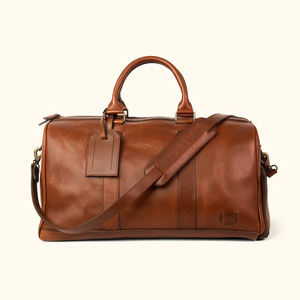 Bolsas de Viaje de Moda para Hombre, Bolsas de Lona de Cuero Genuino, Bolsas de Lona de Diseño de Alta Gama para Deportes al Aire Libre, Bolsas de Lona de Cuero Duraderas para Viajes - Product Image 1
