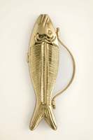 Sac à main en métal doré en forme de poisson pour femme, pochette de soirée, sac à main mignon à imprimé animal, sac poisson métallique