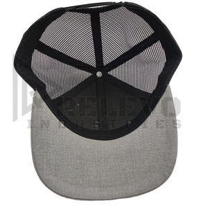 Custom logo Premium Cheap High Crown Classic 6 Panel <b>Plain</b> Blank Curved Brim Two Tone Gorras Mesh Trucker <b>Cap</b> - Product Image 3