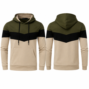 Chándal de invierno personalizado para hombre, de algodón y forro polar, 2 en 1, liso, talla grande, informal, con logo bordado y estampado, antiencogimiento, duradero - Product Image 1