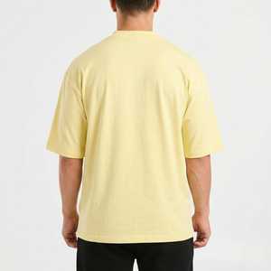 T-shirt basique pour homme à prix abordable, en coton extensible doux et respirant, à manches courtes et col rond, coupe ajustée, idéal pour l'été - Product Image 5