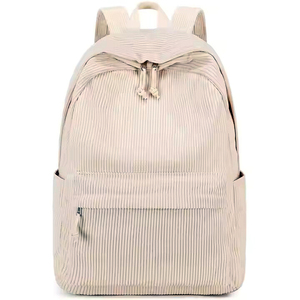 <b>Back</b> <b>Pack</b> Bags Gym Travel School Bag Customized Logo Printing Embroidery Polyester Corduroy Large Capacity Unisex <b>Back</b> <b>Pack</b> Bags - Product Image 4
