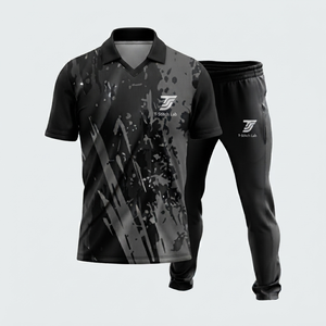 T-Stitch Lab Custom Sublimated Polyester Cricket Uniform Set Unisex Short Sleeve Turn-<b>down</b> Collar Elastic Waist <b>Pants</b> All - Product Image 3